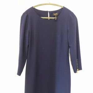 Navy Blue Straight Shift Dress sz 4